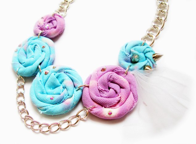 blue spiral necklace